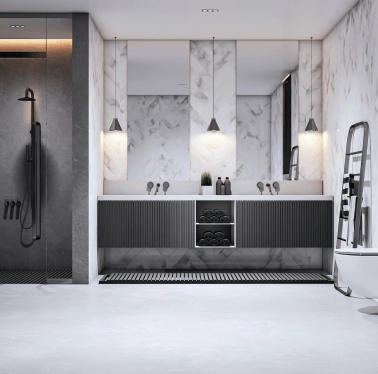 Bathroom renovation before and after — West Auckland